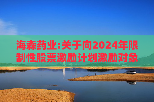 海森药业:关于向2024年限制性股票激励计划激励对象首次授予限制性股票的公告