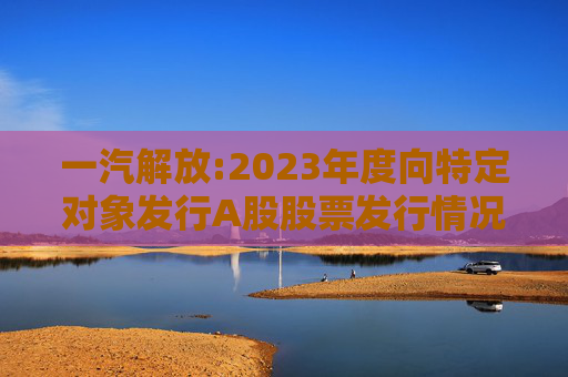 一汽解放:2023年度向特定对象发行A股股票发行情况报告书