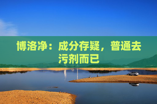 博洛净：成分存疑，普通去污剂而已