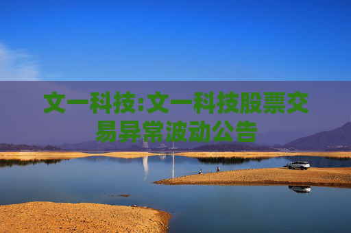 文一科技:文一科技股票交易异常波动公告