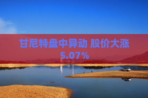 甘尼特盘中异动 股价大涨5.07%