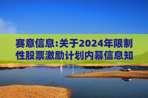 赛意信息:关于2024年限制性股票激励计划内幕信息知情人及首次授予部分激励对象买卖公司股票情况的自查报告