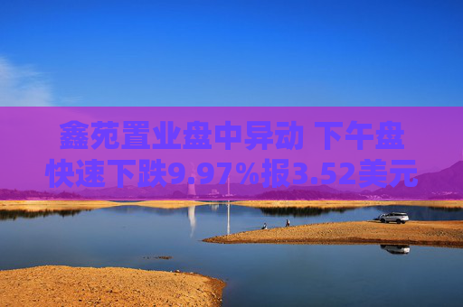 鑫苑置业盘中异动 下午盘快速下跌9.97%报3.52美元