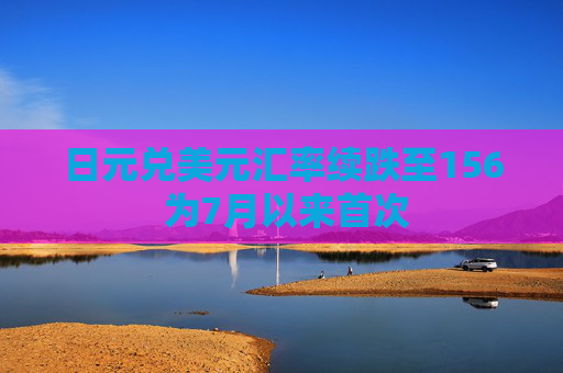 日元兑美元汇率续跌至156 为7月以来首次