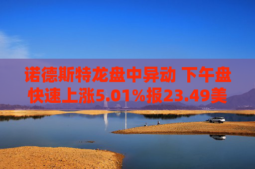诺德斯特龙盘中异动 下午盘快速上涨5.01%报23.49美元