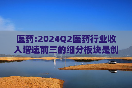 医药:2024Q2医药行业收入增速前三的细分板块是创新药、血制品和科研服务