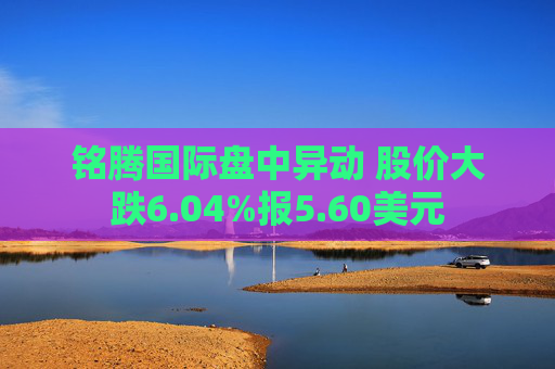 铭腾国际盘中异动 股价大跌6.04%报5.60美元