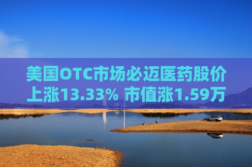 美国OTC市场必迈医药股价上涨13.33% 市值涨1.59万美元