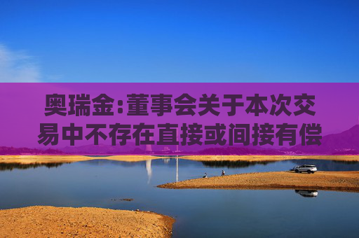 奥瑞金:董事会关于本次交易中不存在直接或间接有偿聘请其他第三方机构或个人的说明