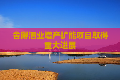 舍得酒业增产扩能项目取得重大进展