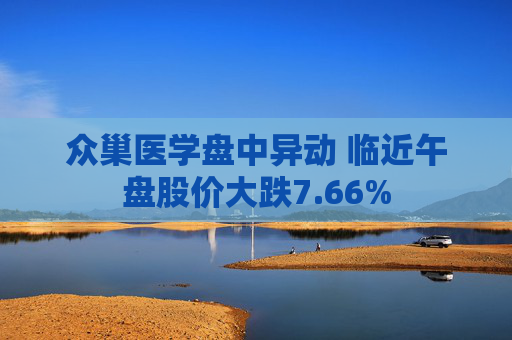 众巢医学盘中异动 临近午盘股价大跌7.66%