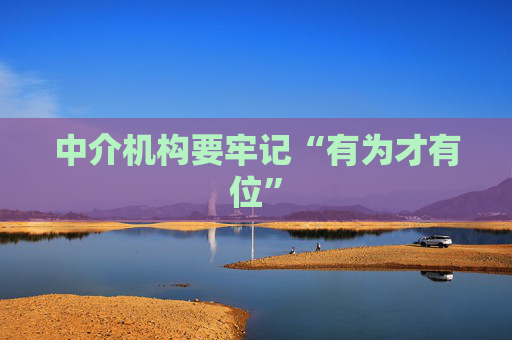 中介机构要牢记“有为才有位”