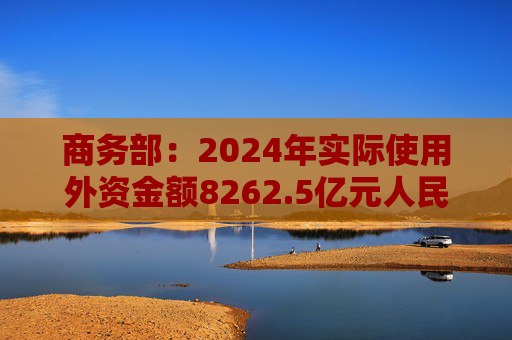 商务部：2024年实际使用外资金额8262.5亿元人民币