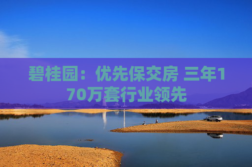 碧桂园：优先保交房 三年170万套行业领先