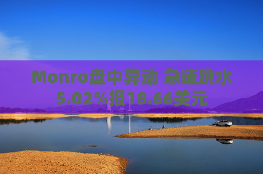 Monro盘中异动 急速跳水5.02%报18.66美元