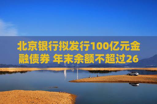 北京银行拟发行100亿元金融债券 年末余额不超过2660亿元