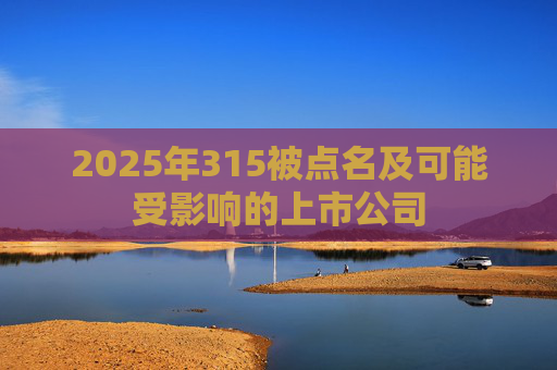 2025年315被点名及可能受影响的上市公司