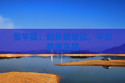 董宇辉：别折磨自己，不如意很正常