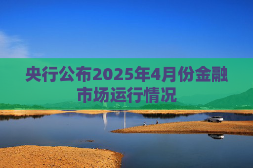 央行公布2025年4月份金融市场运行情况