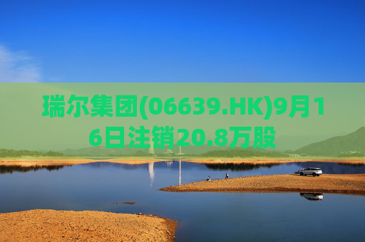 瑞尔集团(06639.HK)9月16日注销20.8万股