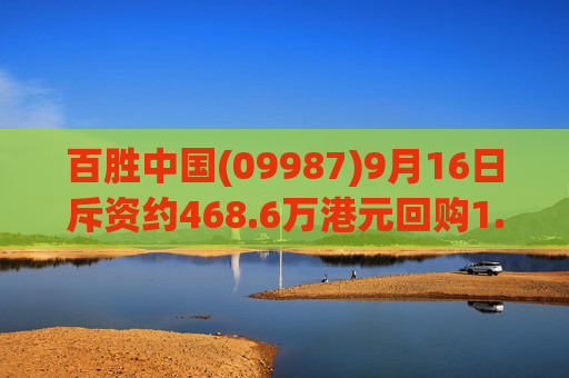 百胜中国(09987)9月16日斥资约468.6万港元回购1.73万股