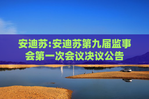 安迪苏:安迪苏第九届监事会第一次会议决议公告